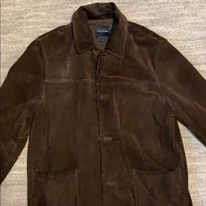 Brooks Brothers lined suede jacket